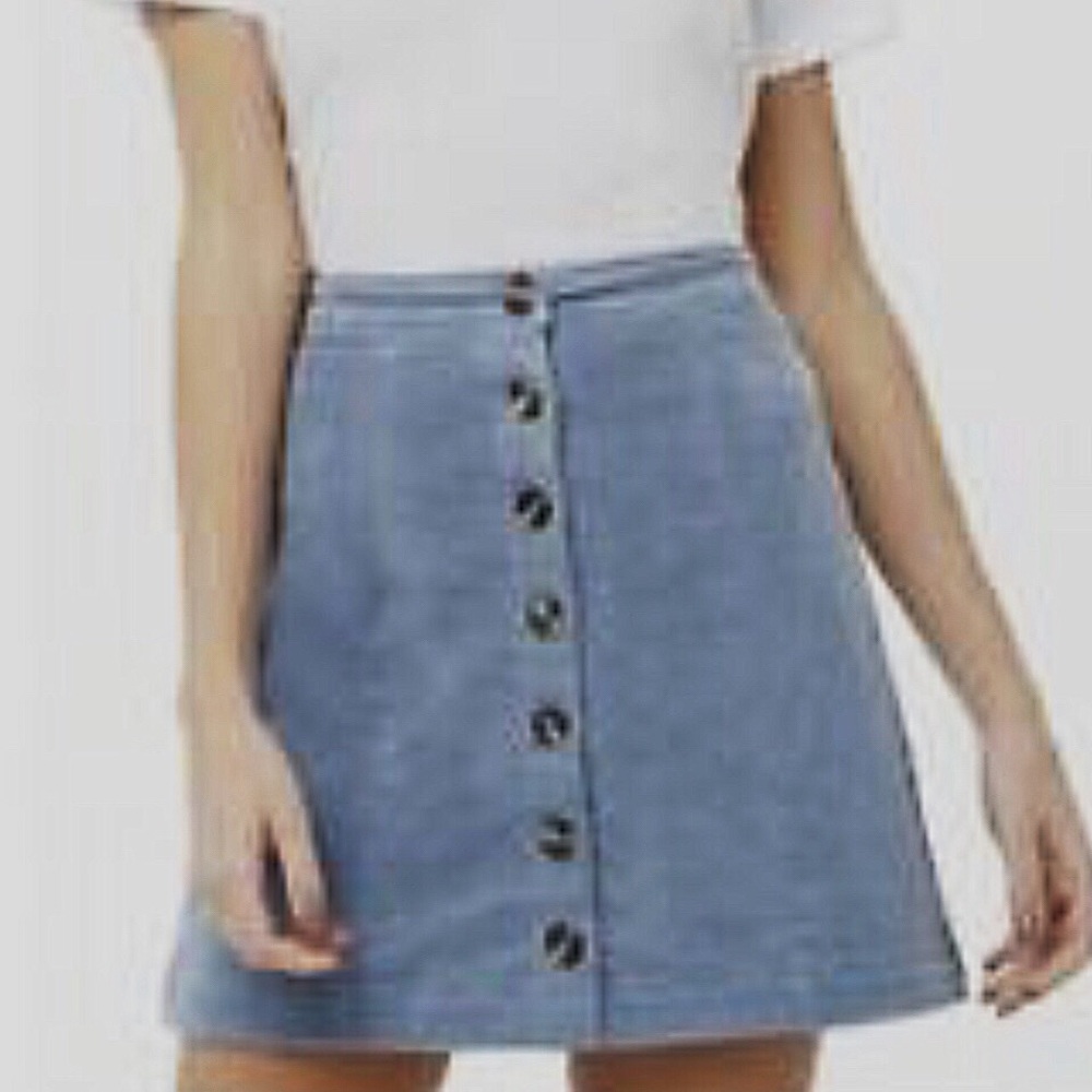 NWT FOREVER 21- Dusty Blue Skirt